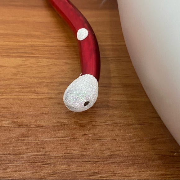 Vintage 11” Large Handblown Fur Hat Santa Christmas Holiday Ornament - Picture 14 of 16